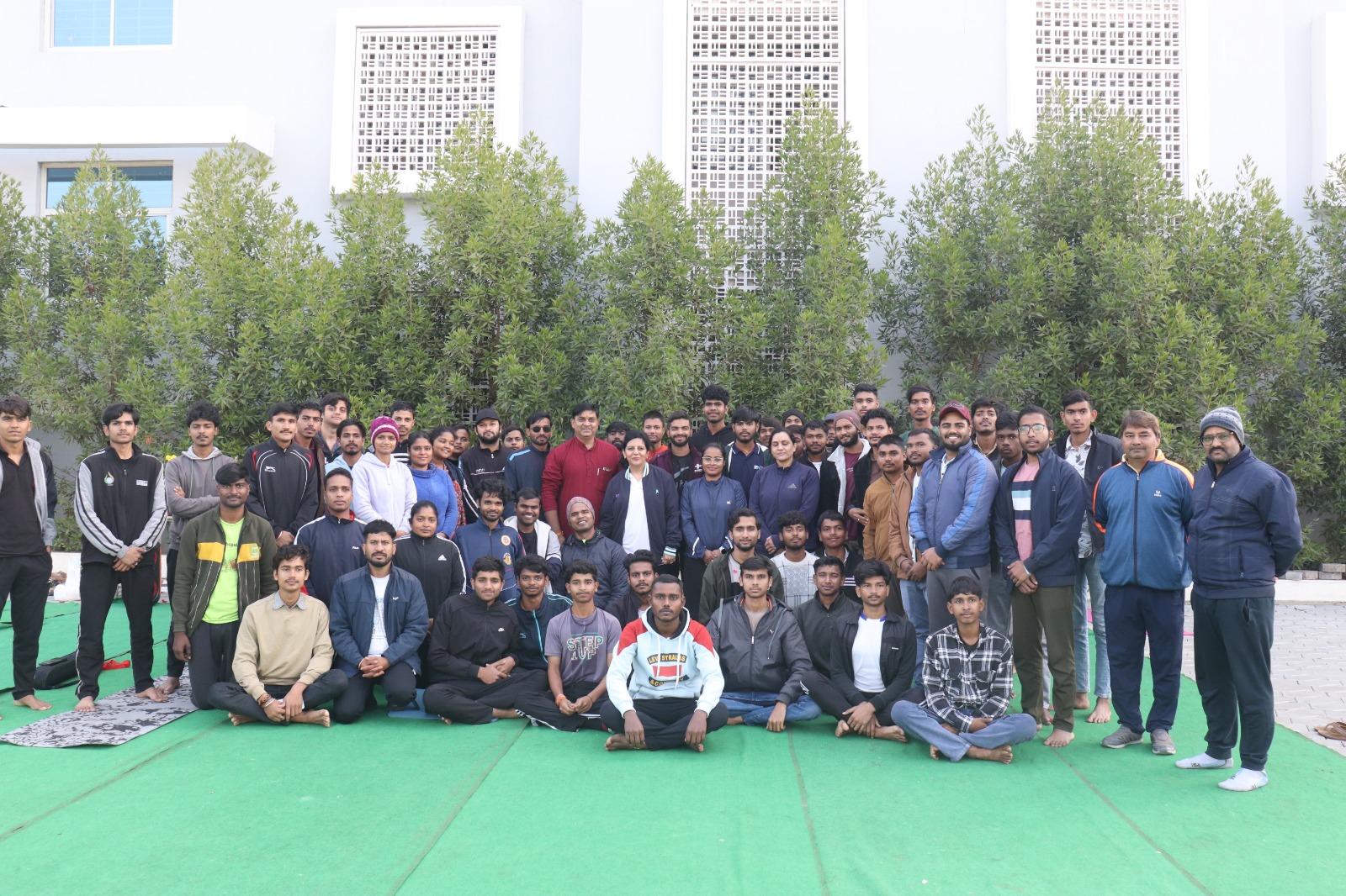 Collective Surya Namaskar and Yoga Session Held on Swami Vivekananda Jayanti