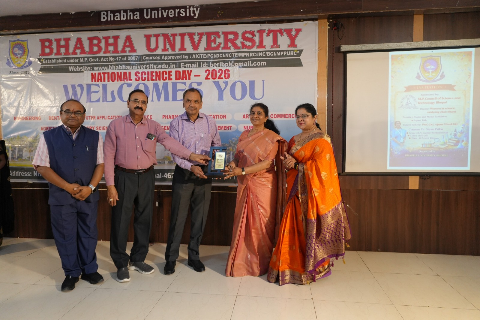 “National Science Day Closing Ceremony Concluded at Bhabha University, Bhopal”