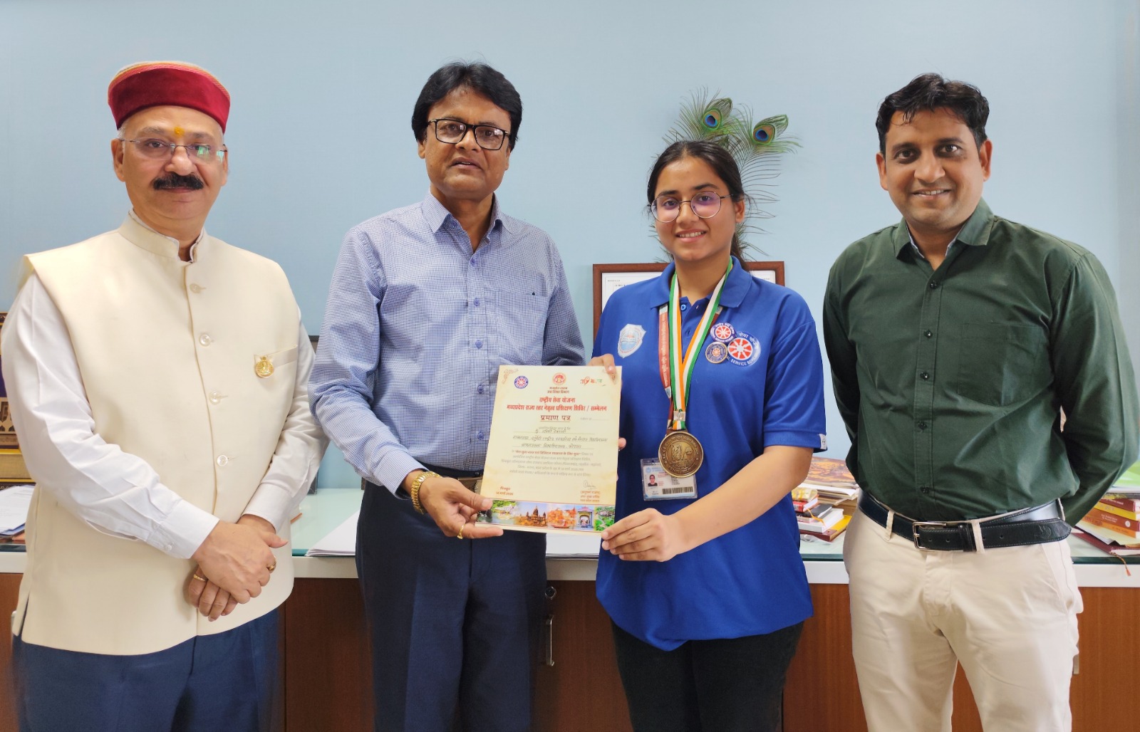 Tavishi Demonstrates Leadership Skills at NSS State-Level Camp