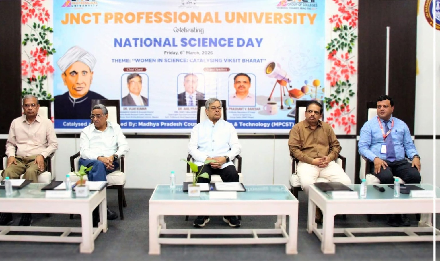 National Science Day Celebration at JNCT Professional University