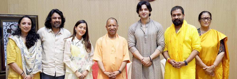 Yogi Adityanath meets Krishnavataram film team