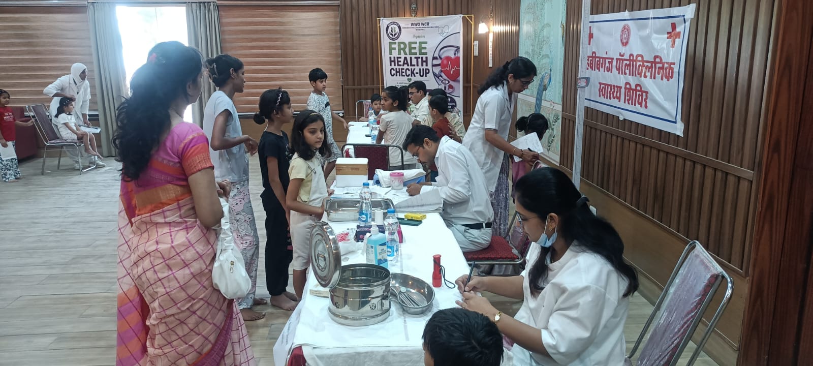 Health Check-up Camp Held for Children at Railway Summer Camp