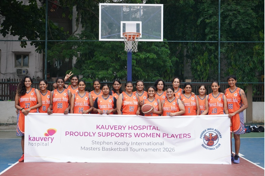 Kauvery Hospital Supports Women at Masters Basketball Tournament