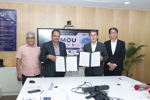 SRM University-AP, Technosmile Sign Educational Exchange Pact
