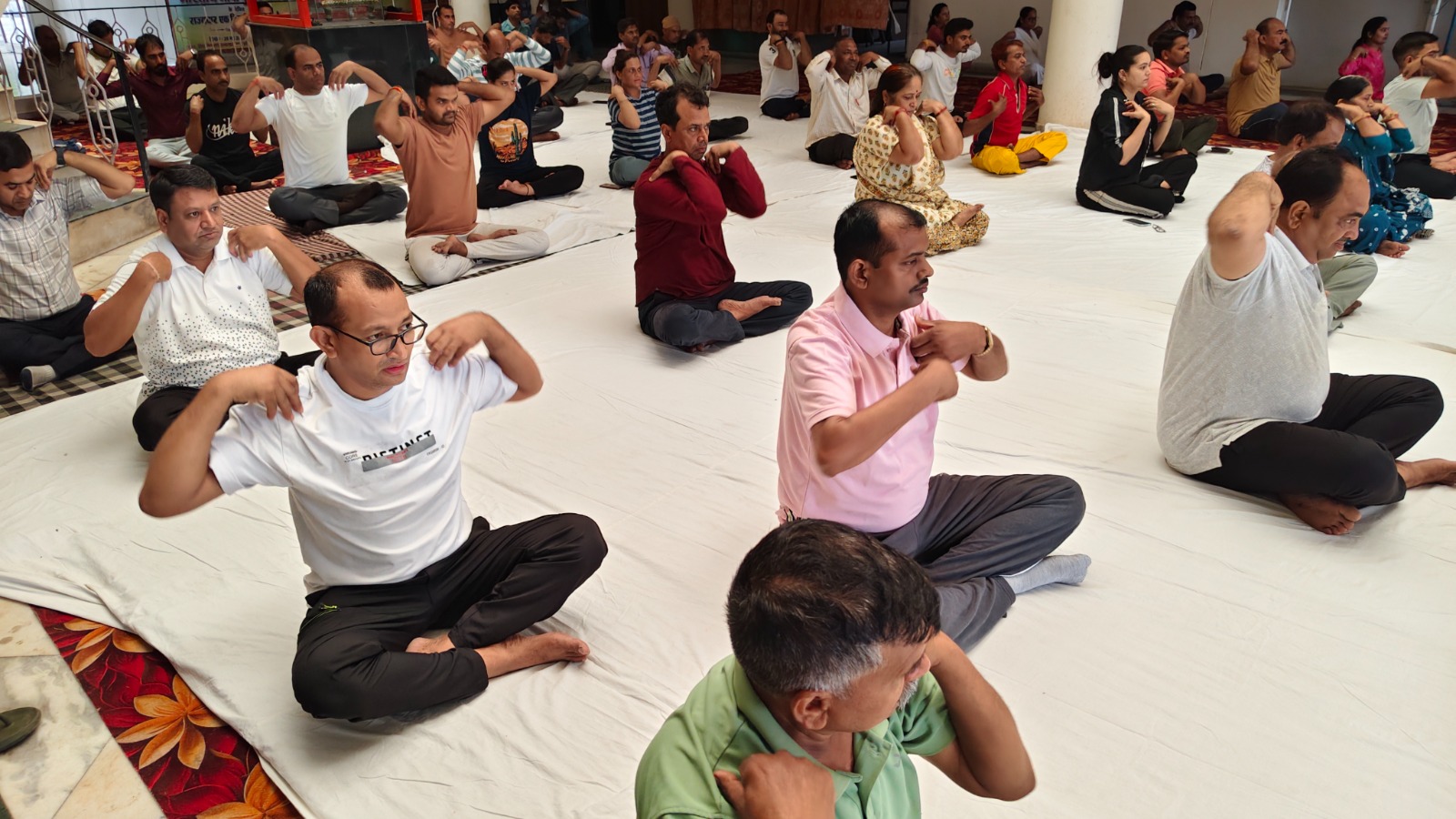 Yoga Practice Programme Held at Madhya Pradesh Bhoj Open University