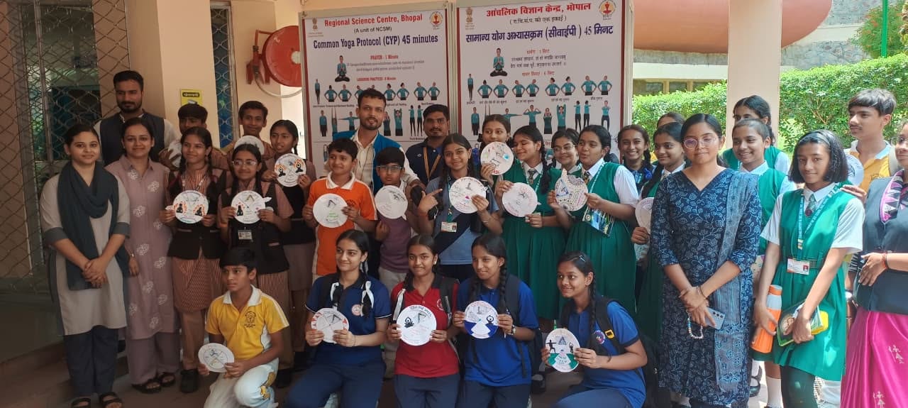 Bhopal Regional Science Centre Marks International Yoga Day With Enthusiasm
