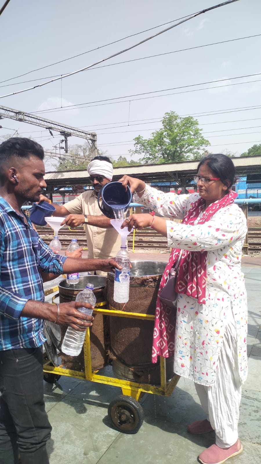 Free chilled drinking water at 14 Bhopal Division stations