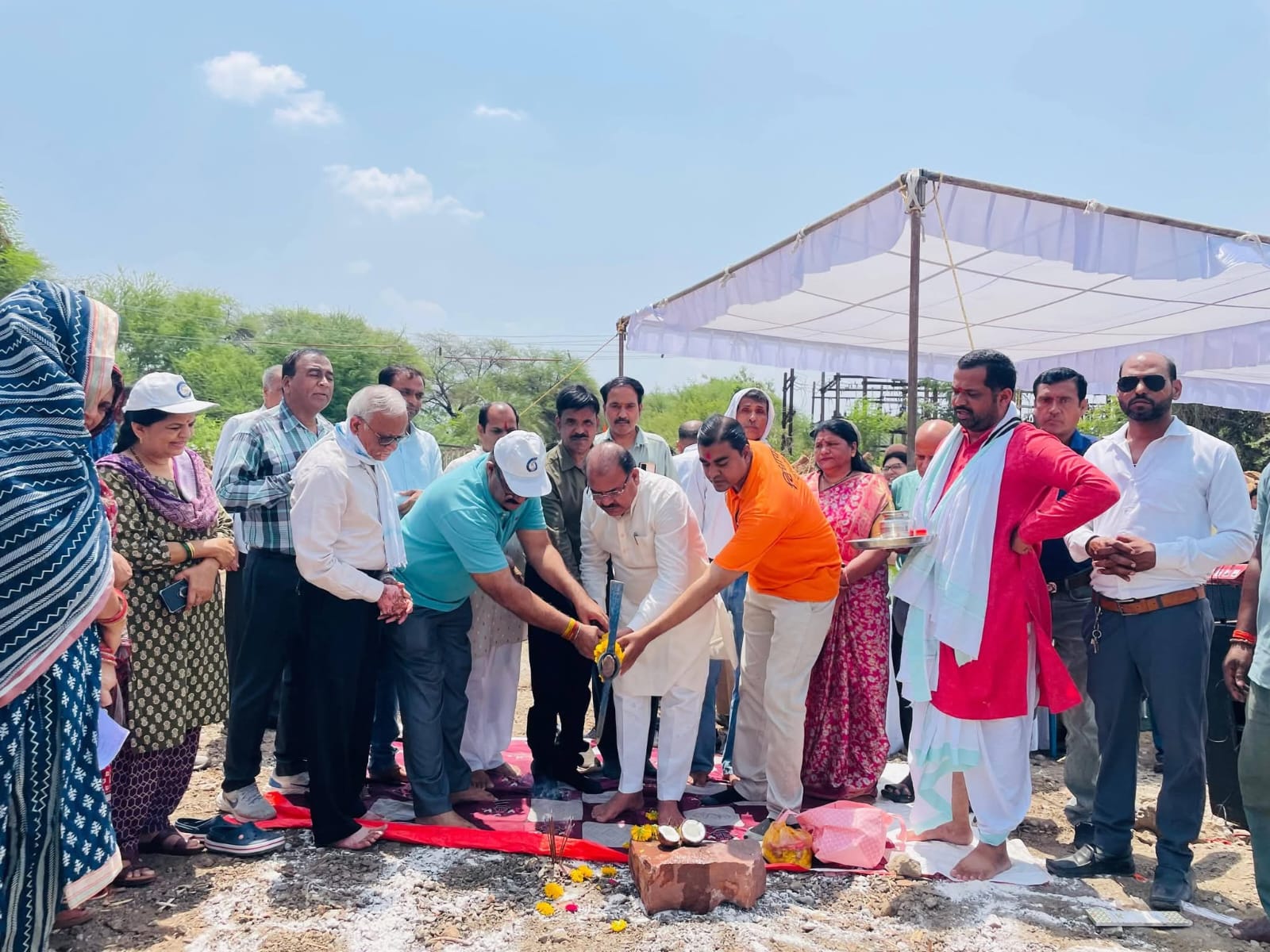 Bhoomi Pujan for Rs 2.27 crore water tank in Chuna Bhatti