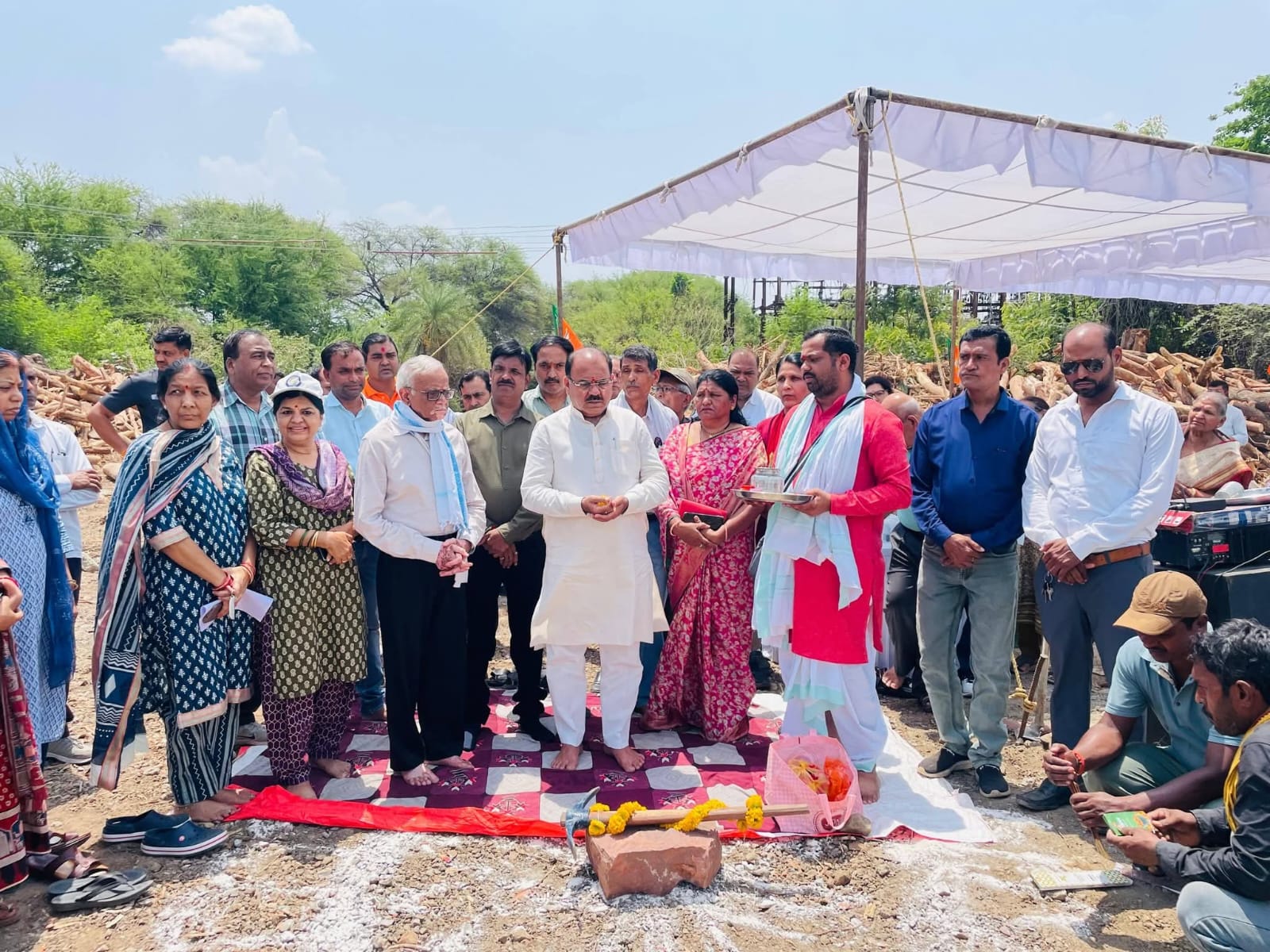 Bhoomi Pujan for Rs 2.27 crore water tank in Chuna Bhatti