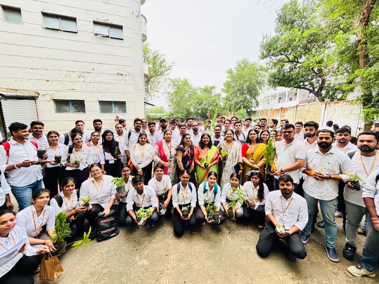 Green Campus Drive 2026 held at Bhabha University in Bhopal