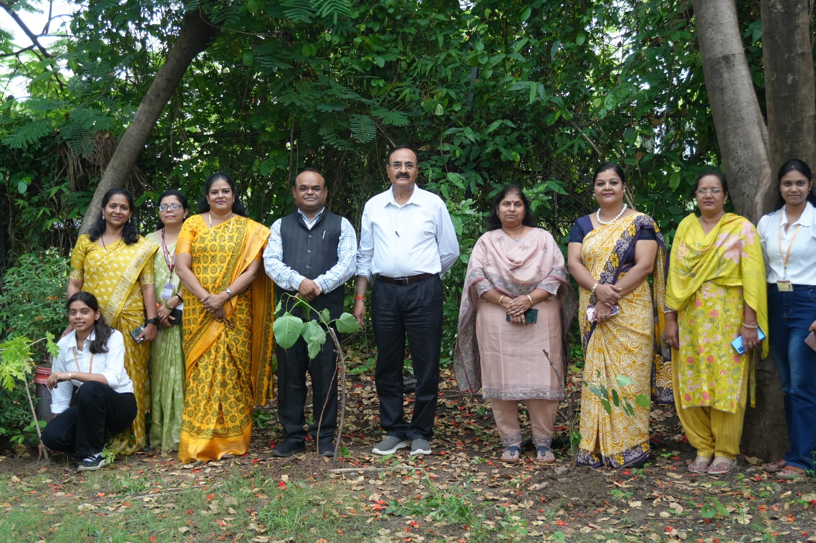 BSc Nursing Students Plant Saplings at Bhabha University Campus in Bhopal