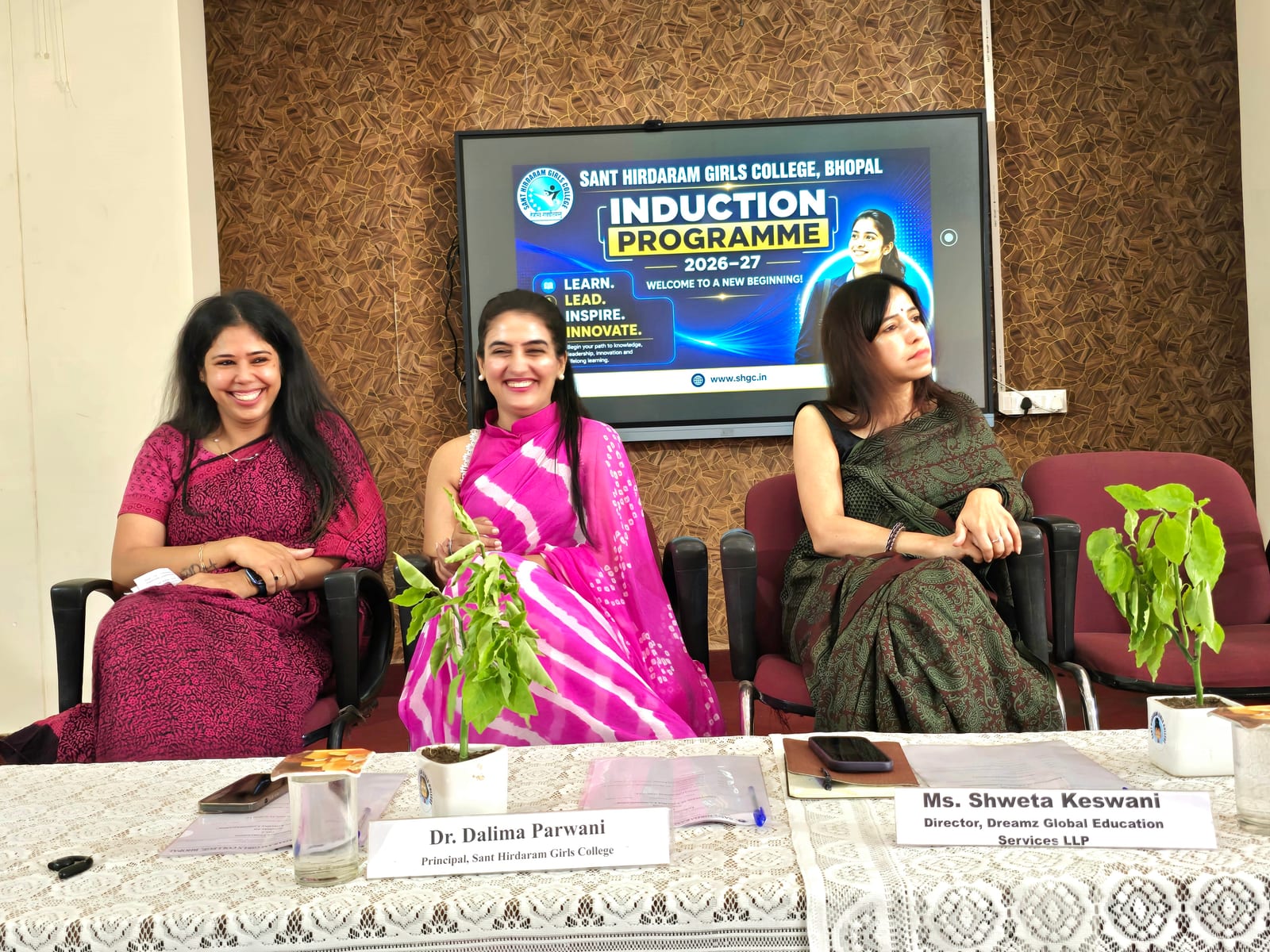 Inspirational Sessions Held on Second Day of College Induction Programme Inspirational Sessions Held on Second Day of College Induction Programme
