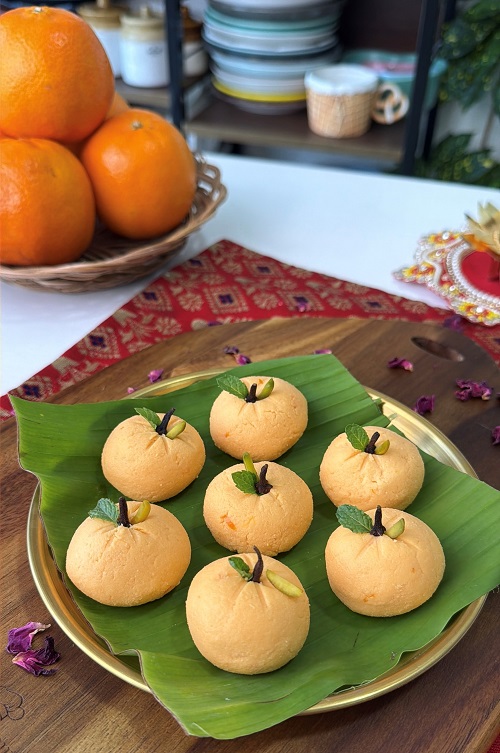 Celebrate Rakhi With A Refreshing Orange Sandesh
