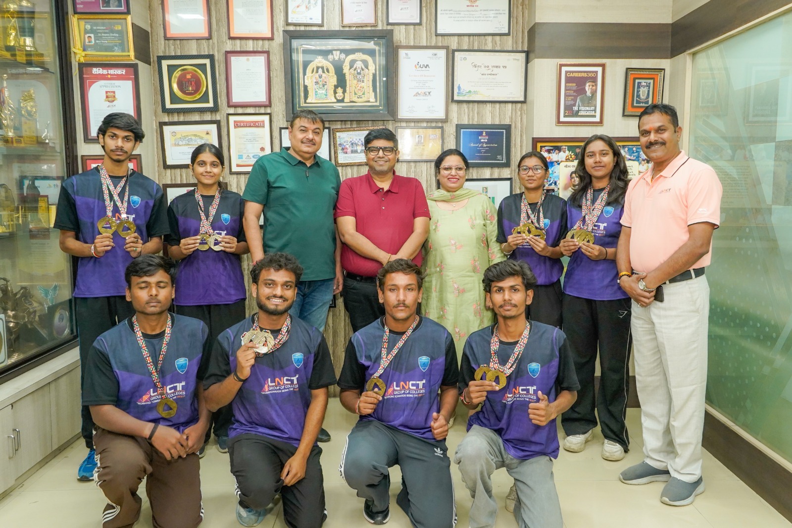LNCT University honours Frontball medallists after national championship gold medal haul LNCT University honours Frontball medallists after national championship gold medal haul