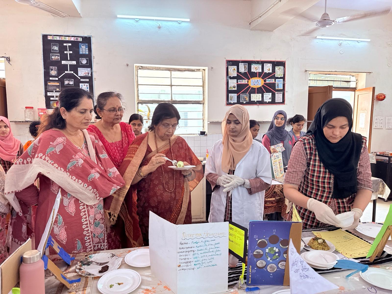 Nutritious dish competition held at Sarojini Naidu College in Bhopal