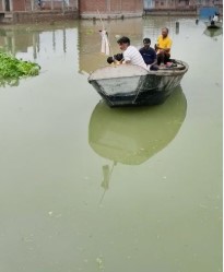 Boats ply on Unnao roads; rain alert issued for several states Boats ply on Unnao roads; rain alert issued for several states