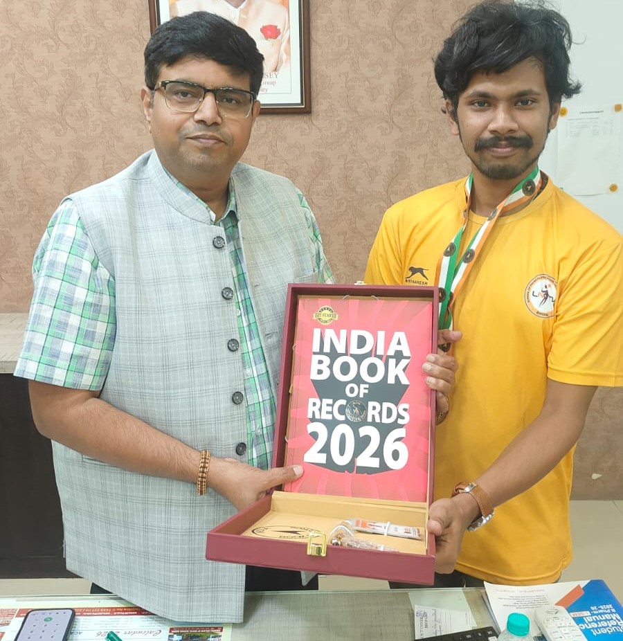 LNCT VPES student Angshujoy Das honoured for karate technology innovation LNCT VPES student Angshujoy Das honoured for karate technology innovation
