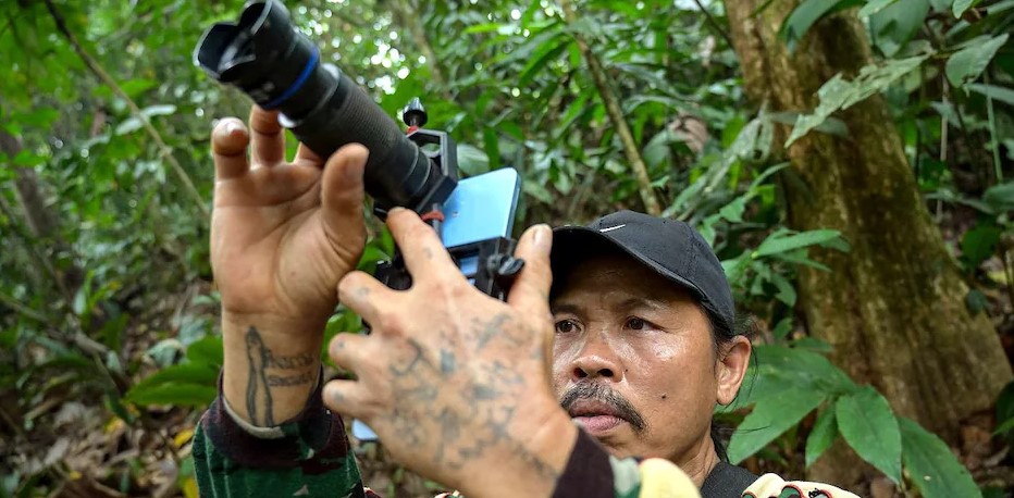 Cash-for-photos scheme turns hunters into forest protectors in Indonesia’s Borneo