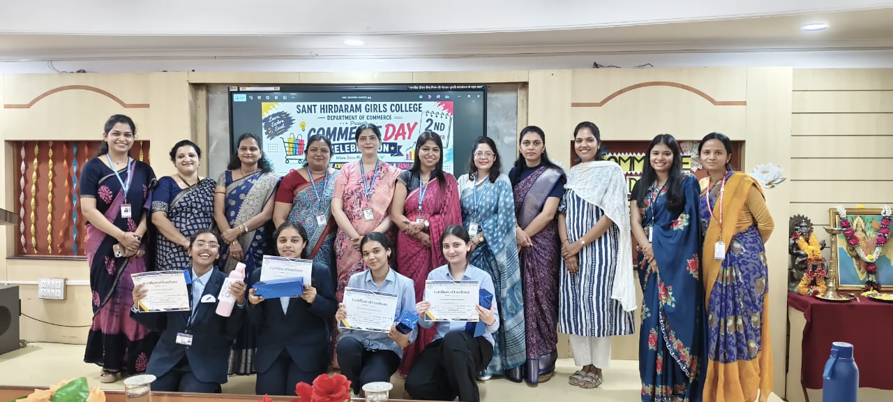 Commerce Day celebrated with enthusiasm at Sant Hirdaram Girls College Commerce Day celebrated with enthusiasm at Sant Hirdaram Girls College