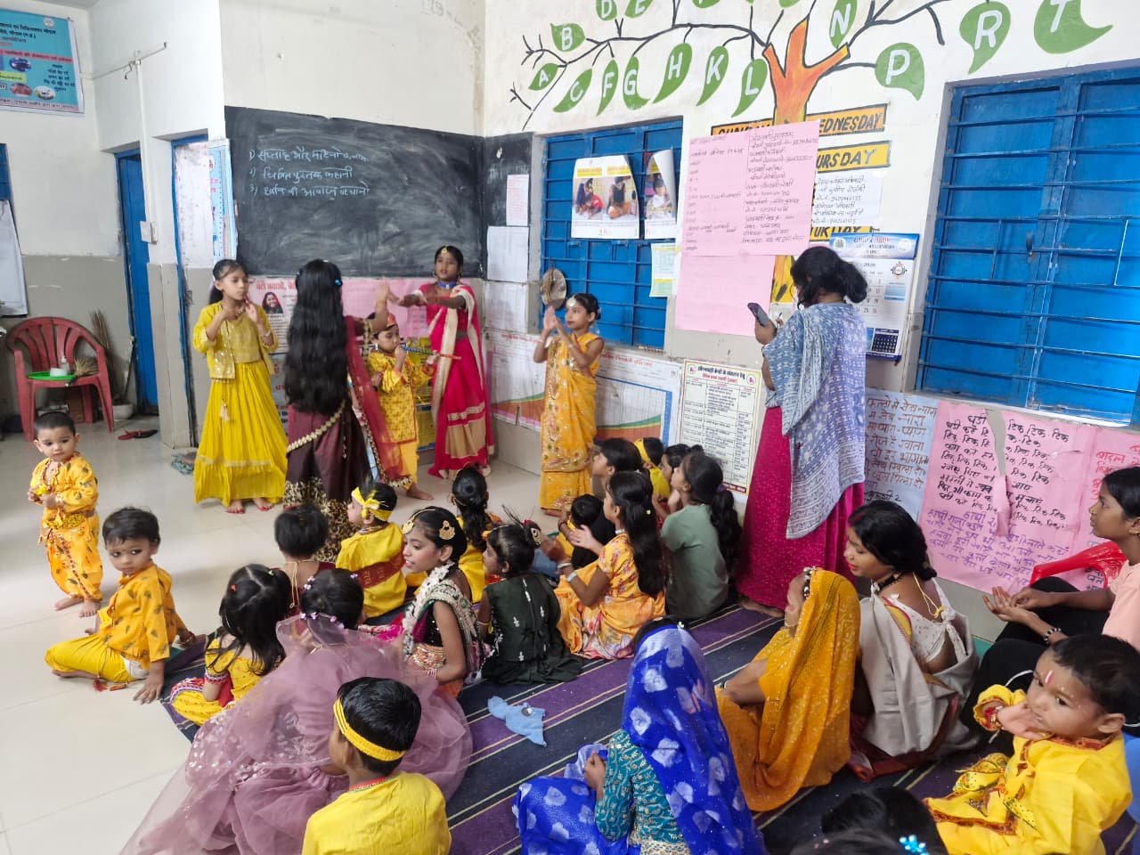 Krishna Janmashtami celebrated at Bhopal Anganwadi centres with health camp