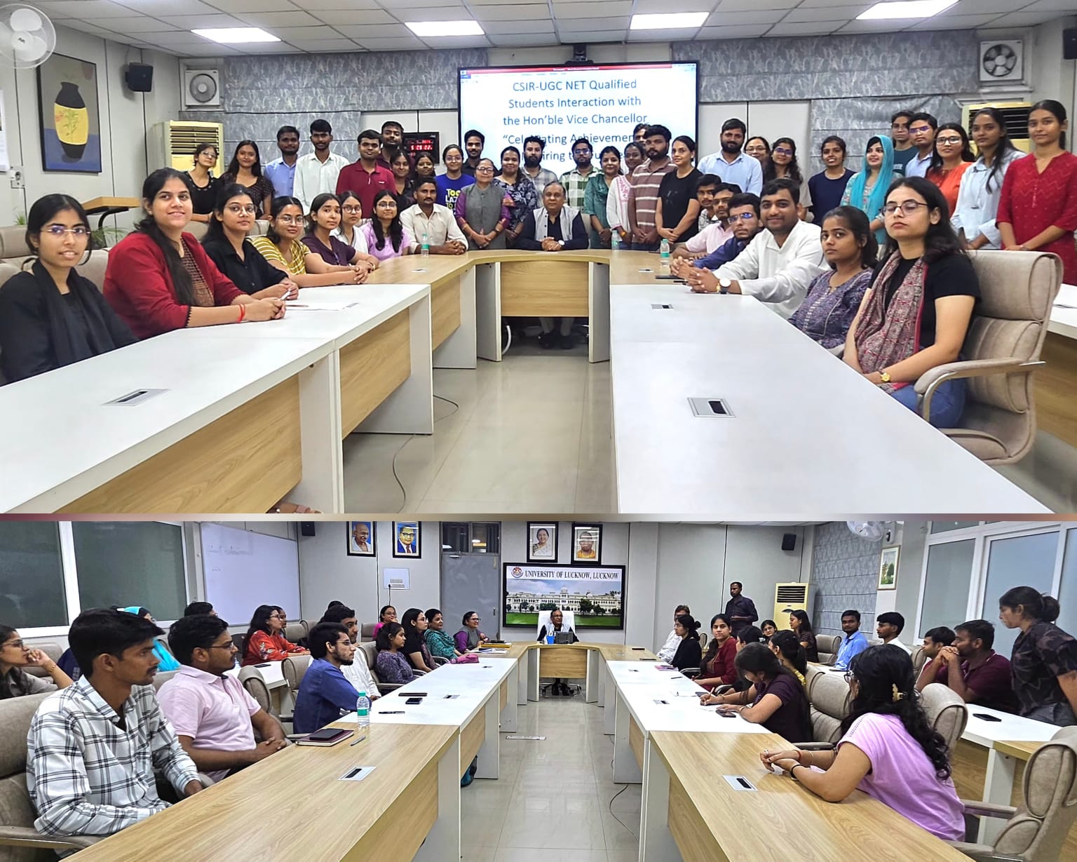 Lucknow University honours students who cleared CSIR NET-JRF qualifying examination