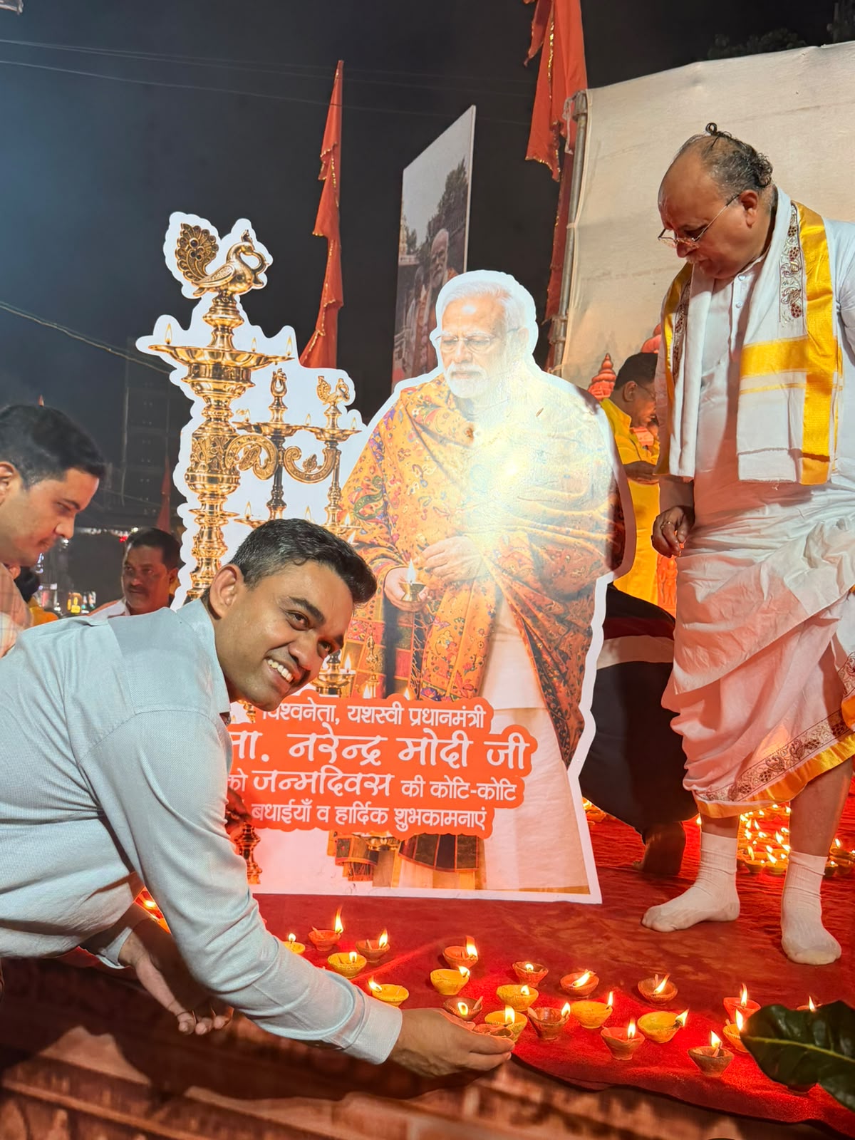 Bhopal Glows With ‘Ashirwad Ka Diya’ as Lamps Light City Bhopal Glows With ‘Ashirwad Ka Diya’ as Lamps Light City