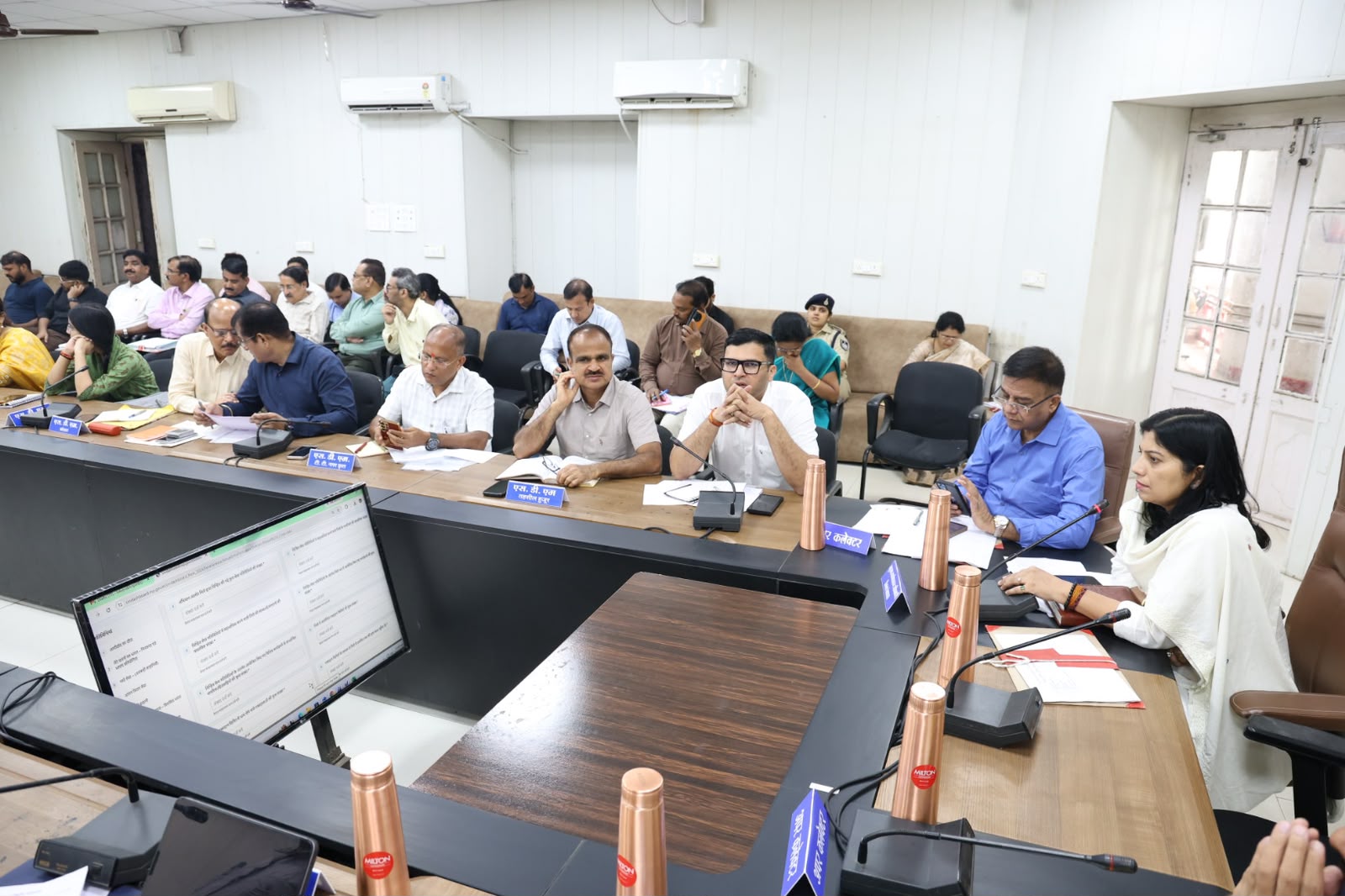ADM Pandey Directs Time-Bound Resolution of Complaints at Review Meeting