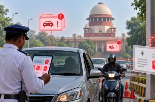 Supreme Court Suggests Linking Traffic Challan Recovery to Power Bills