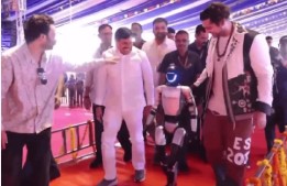 Robot Matches Steps With CM Mohan Yadav at Bhopal Conclave