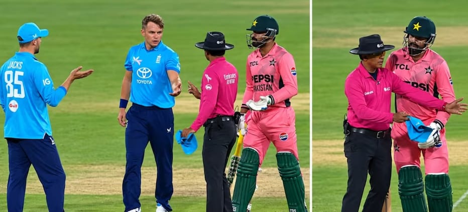 Haris Rauf and Will Jacks clash in Pakistan-England match in Lahore