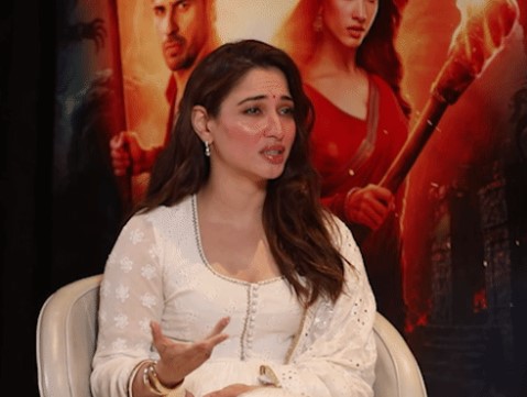 Tamanna Bhatia Emotional During Chhathi Maiya Song Shoot For Upcoming Film