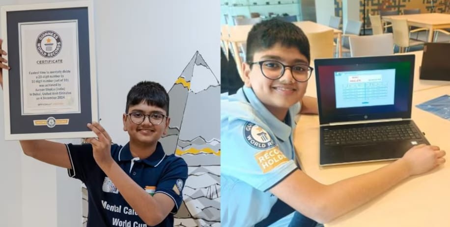 Aryan Shukla Holds Nine Guinness World Records at Age 16