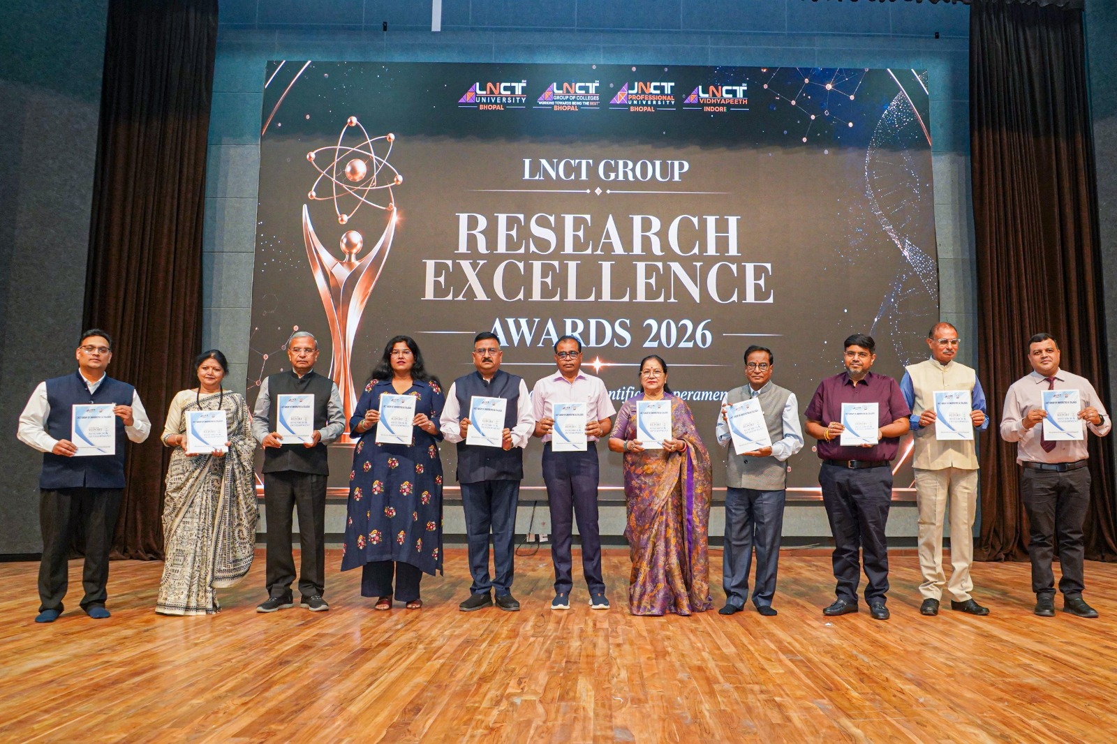 LNCT Campus Hosts Research Excellence Awards 2025-26, Honours Faculty Researchers