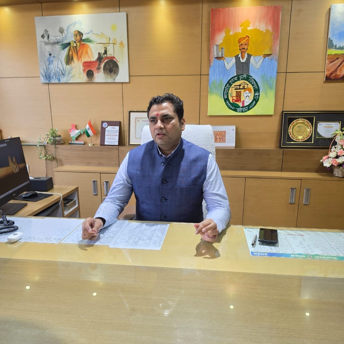 Raghavendra Singh Assumes Charge as Agriculture Mandi Board Commissioner Today