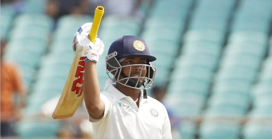 Prithvi Shaw remains away from Team India after debut century