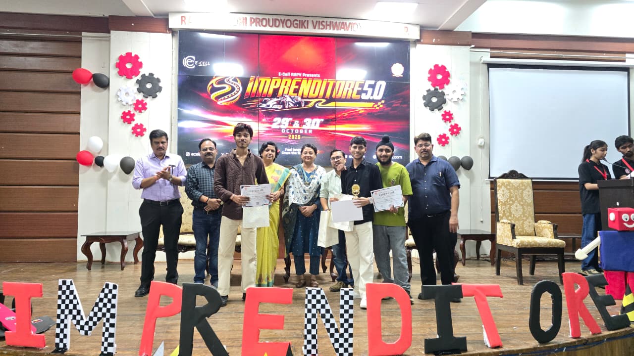 Imprenditor 5.0 concludes at RGPV as students showcase technical talent Imprenditor 5.0 concludes at RGPV as students showcase technical talent