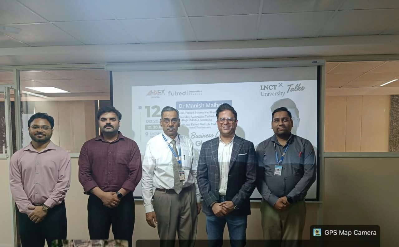 LNCT University Hosts Expert Lecture on Design Thinking and Innovation