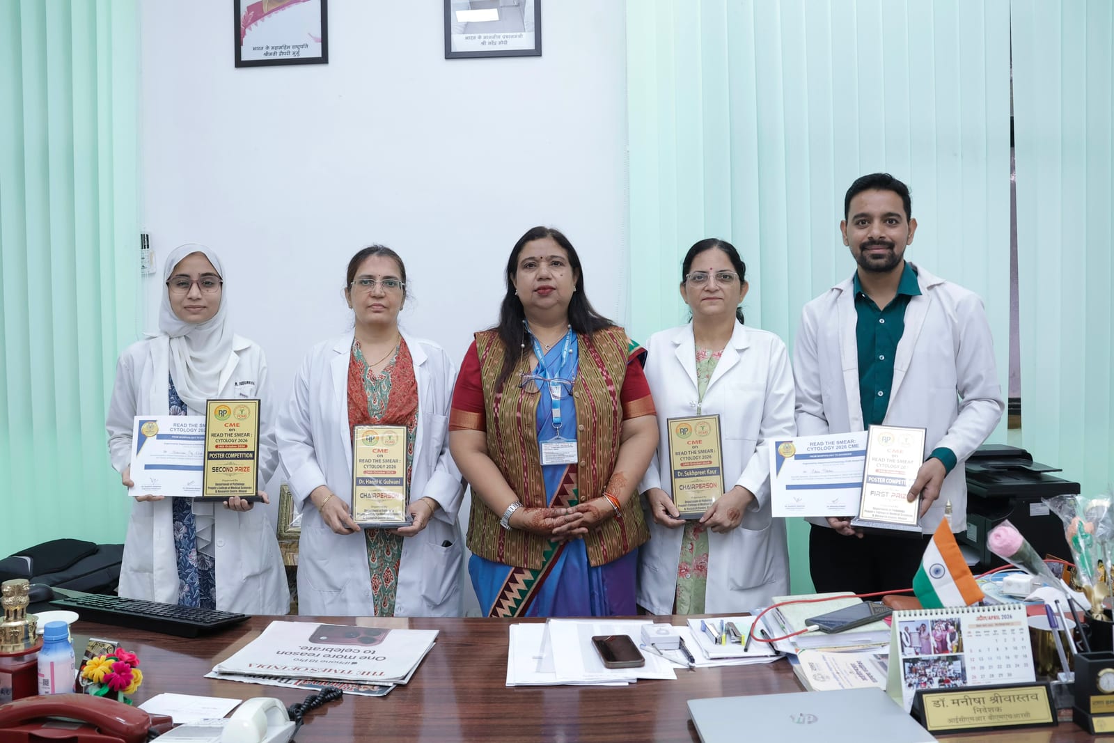 BMHRC postgraduate students win two awards at cytology CME in Bhopal BMHRC postgraduate students win two awards at cytology CME in Bhopal