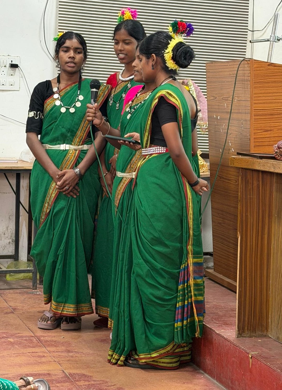 Tribal Folk Singing Competition Held at Sarojini Naidu College in Bhopal