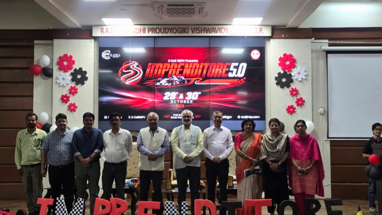 RGPV launches Imprenditore 5.0, entrepreneurship enthusiasm grows among young students RGPV launches Imprenditore 5.0, entrepreneurship enthusiasm grows among young students