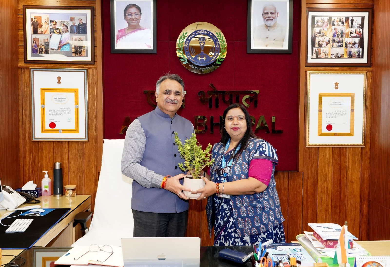 BMHRC, AIIMS Bhopal discuss research collaboration under recent MoU framework
