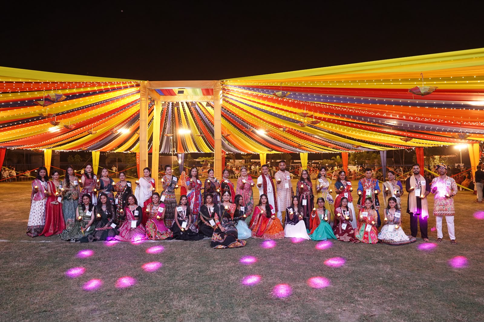 Thousands Join Grand Garba Festival at Rabindranath Tagore University Bhopal