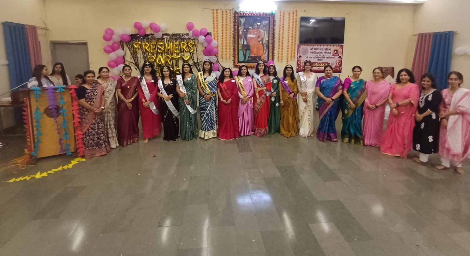 Sri Sathya Sai Women’s College welcomes new students at freshers’ party
