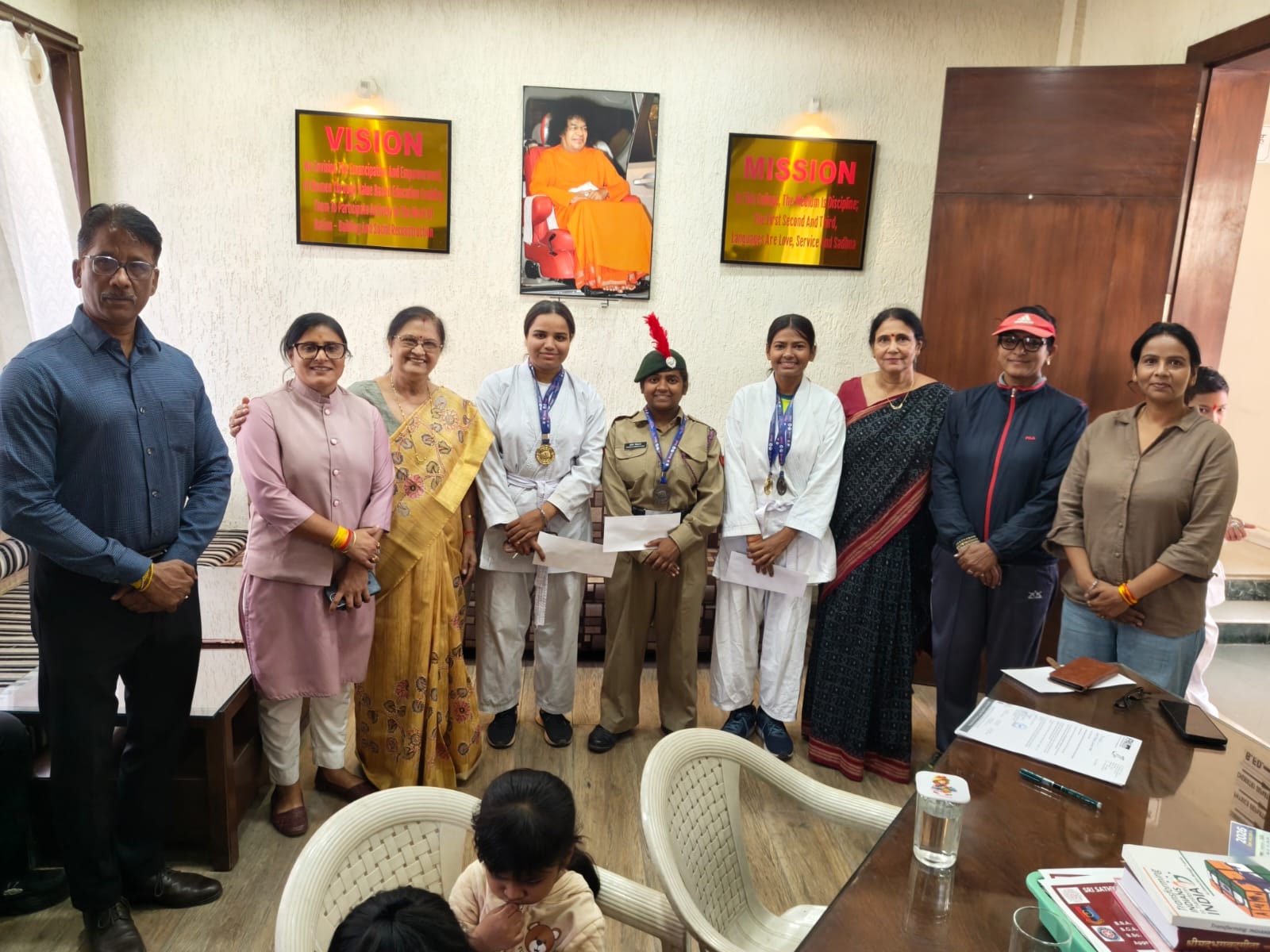 Bhopal Satya Sai College students win medals at karate championship